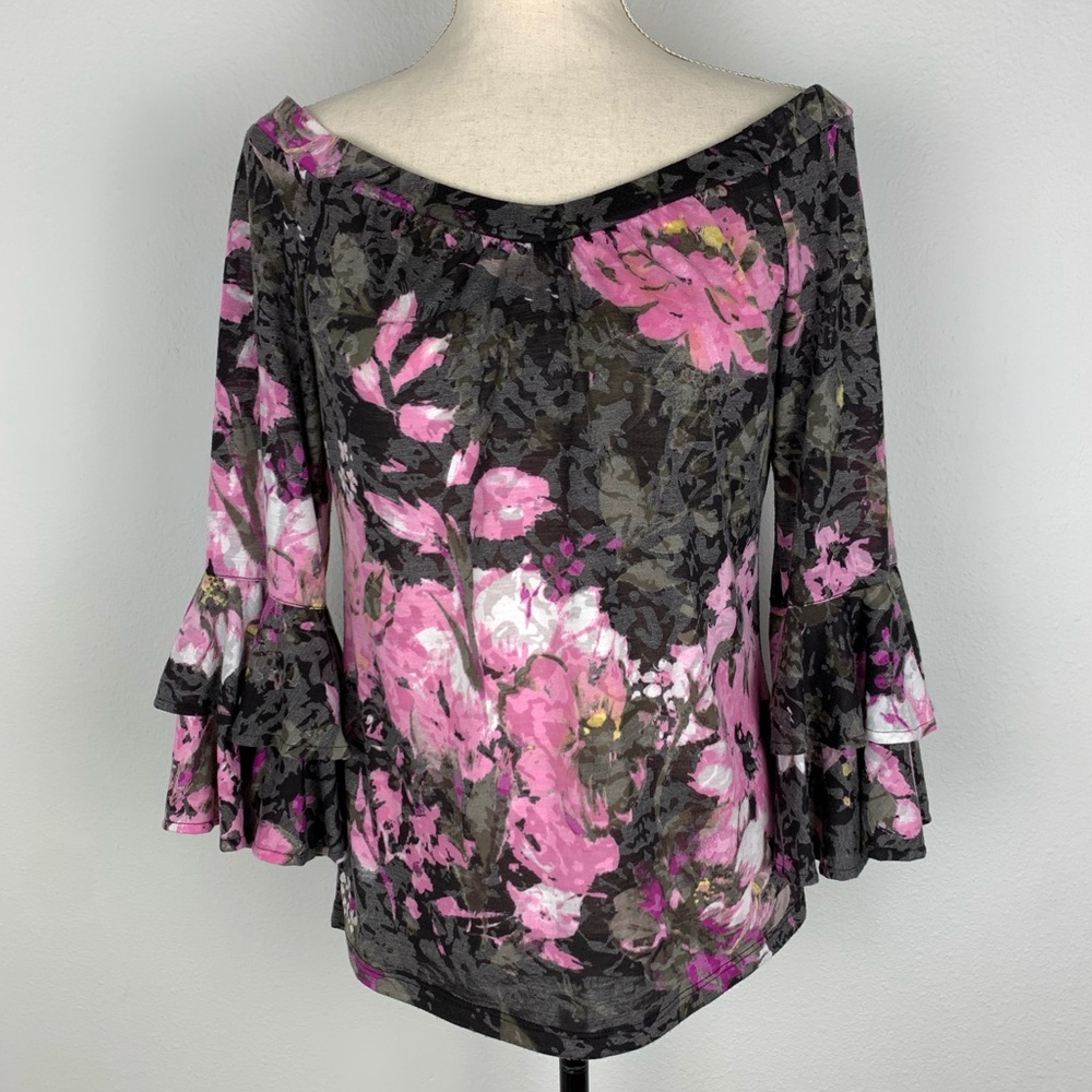 Inc International Concepts Bell Sleeve Blouse